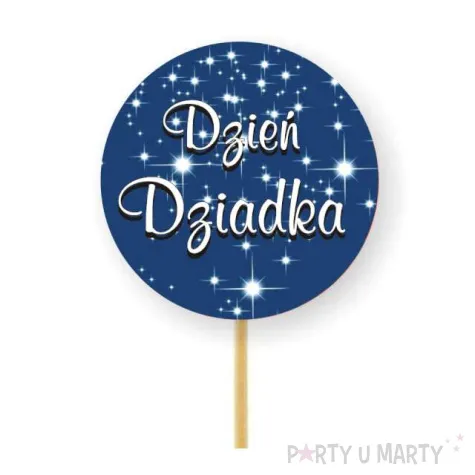 pikery dzien dziadka gwiazdki granatowe 6 szt