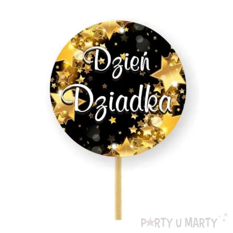 pikery dzien dziadka gwiazdki zlote 6 szt