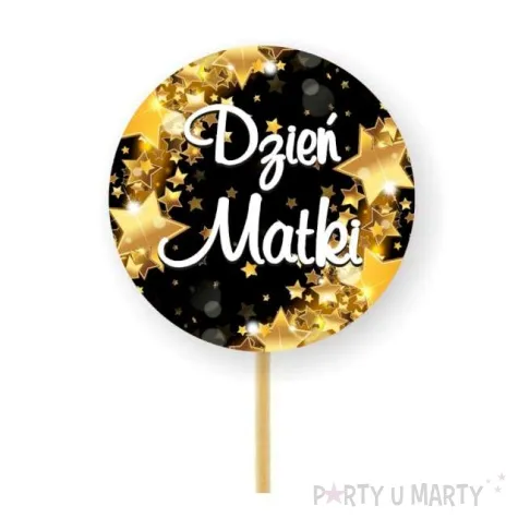 pikery dzien matki gwiazdki zlote 6 szt