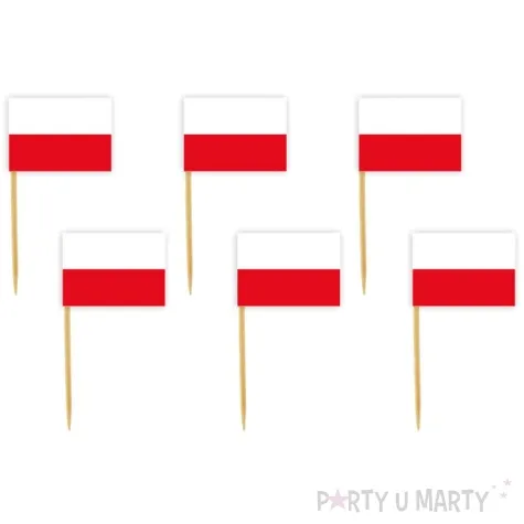 pikery flagi panstw polska 6 szt