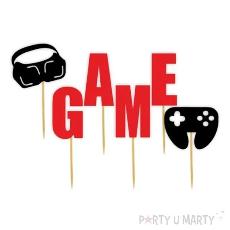 pikery game gamepad i gogle vr czerwone 8 cm 6 szt