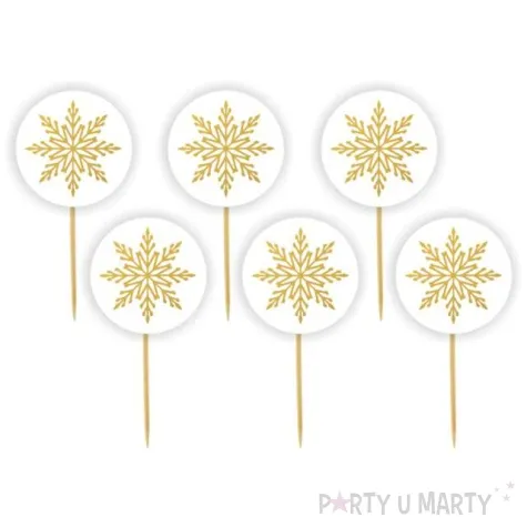 pikery glamour geometryczne sniezynki 6 szt