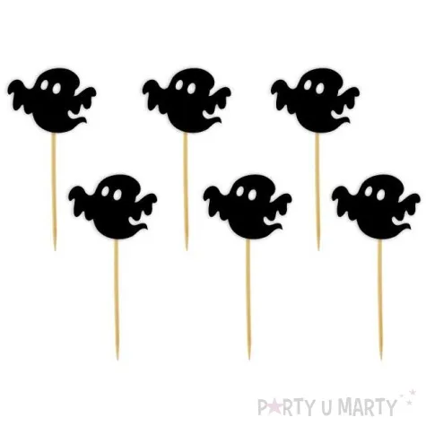 pikery halloween duszki czarne 6 szt
