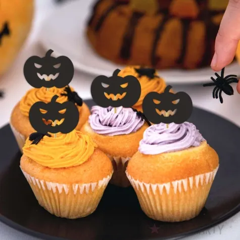 pikery halloween dynia czarne 6 szt