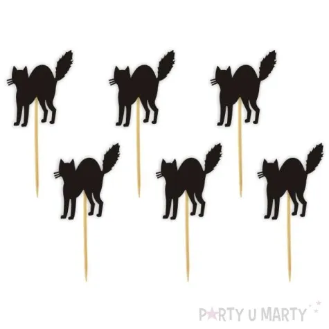 pikery halloween koty 6 szt