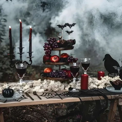 pikery halloween nietoperze czarny partydeco 16 cm 6 szt