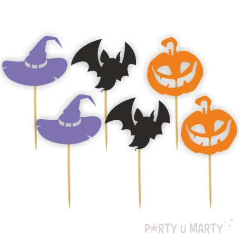 pikery halloweenowa zabawa wielokolorowy 8 cm 6 szt