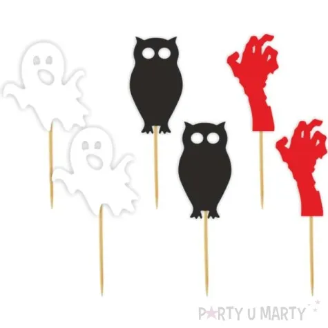 pikery halloweenowy strach wielokolorowy 6 szt