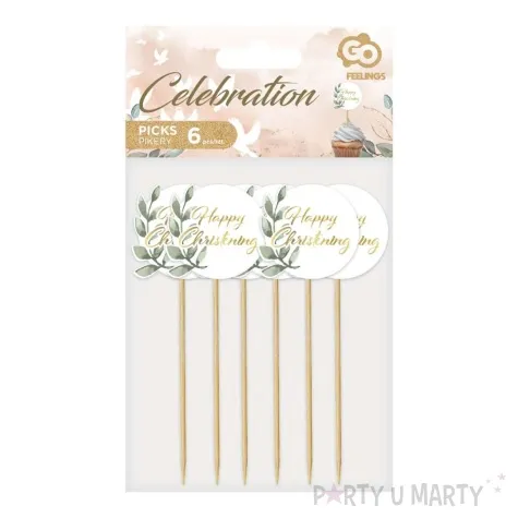 pikery happy christening listki godan 6 szt