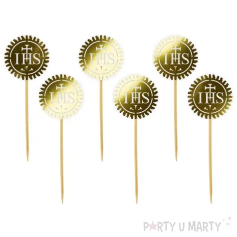 pikery ihs zloty metalik 6 szt