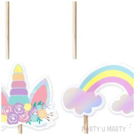 pikery jednorozec unicorn partypal 9 cm 5 szt