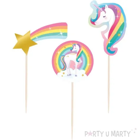 pikery jednorozec unicorn pd party 16 szt