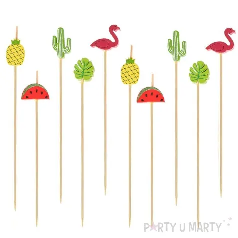 pikery koktajlowe hawajskie party arpex 12 cm 10 szt