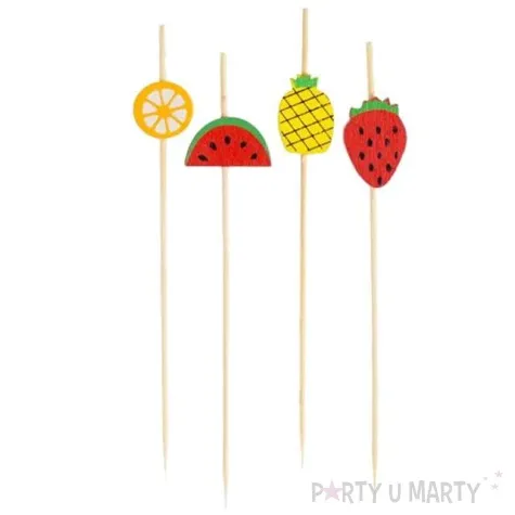 pikery koktajlowe slodkie owoce mix godan 24 szt