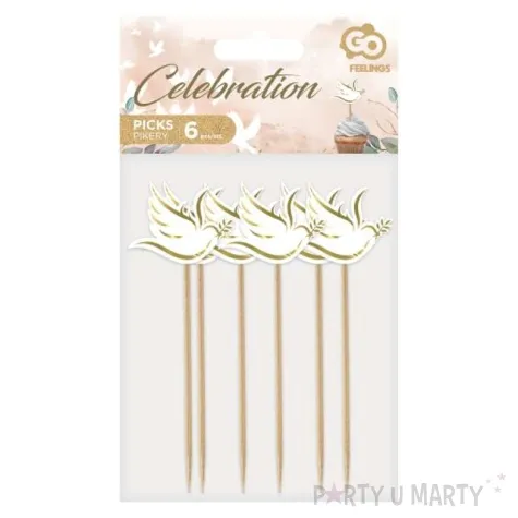 pikery komunia swieta golabek zloty godan 6 szt