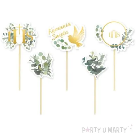 pikery komunia swieta ihs mix partypal 9 cm 5 szt