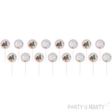 pikery konie pd horses pd party 16 szt