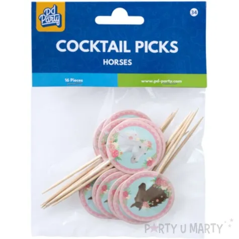 pikery konie pd horses pd party 16 szt