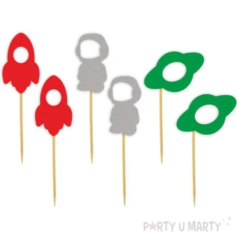 pikery kosmos i planety mix 8 cm 6 szt