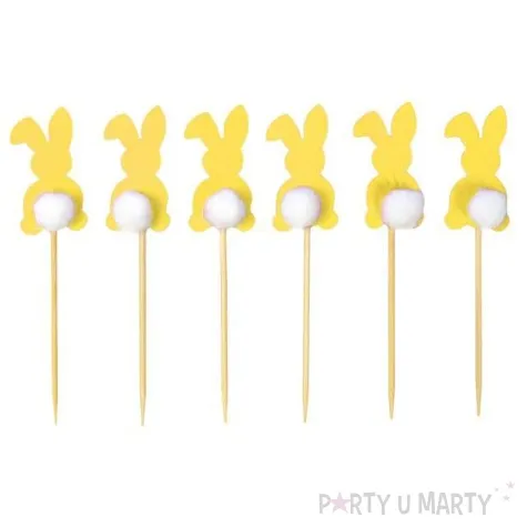 pikery kroliczki zolte arpex 6 szt