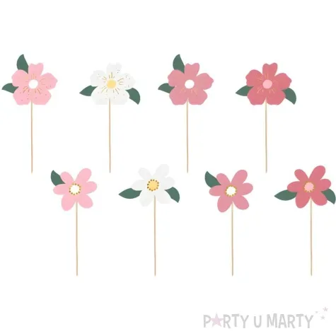 pikery kwiaty rozowy partydeco 14 5cm