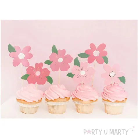 pikery kwiaty rozowy partydeco 14 5cm