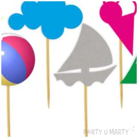 pikery lato wakacje mix 6 szt