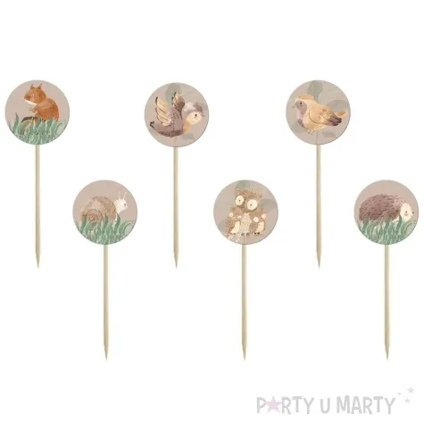 pikery lesne zwierzatka congee 6 szt