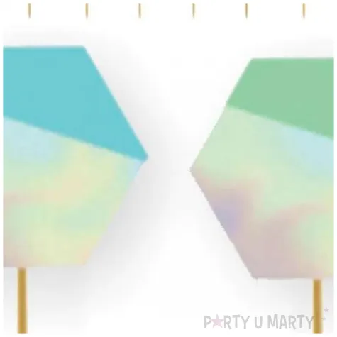 pikery lsniace party mix pastel metalik amscan 24 szt