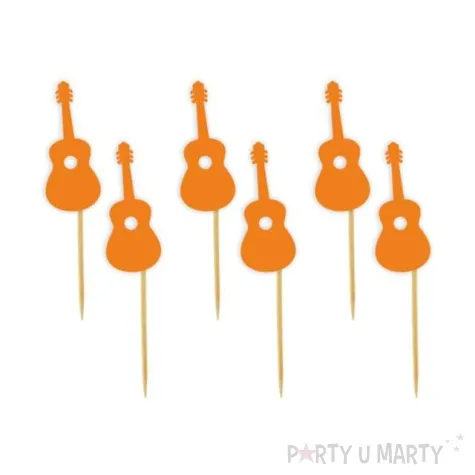 pikery meksykanska gitara pomaranczowy 8 cm 6 szt