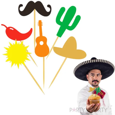 pikery meksykanskie party mix 8 cm 6 szt