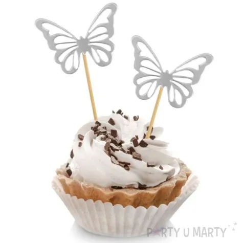 pikery motyle srebrny godan 11 5 cm 12 szt