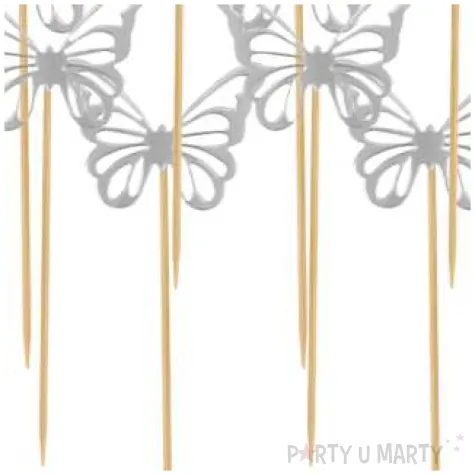 pikery motyle srebrny godan 11 5 cm 12 szt