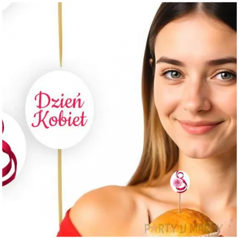 pikery na muffinki dekoracje na dzien kobiet gerbery 6 szt
