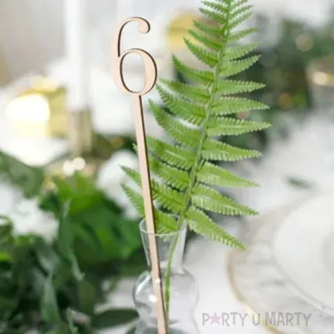 pikery numery partydeco 25 cm 10 szt