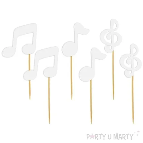 pikery nuty biale 6 szt