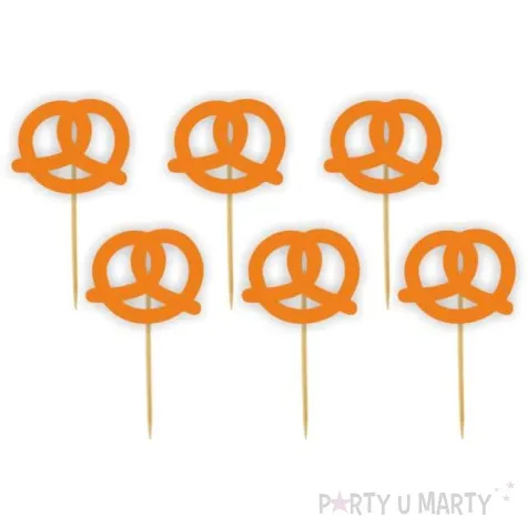 pikery oktoberfest precelki pomaranczowe 6 szt