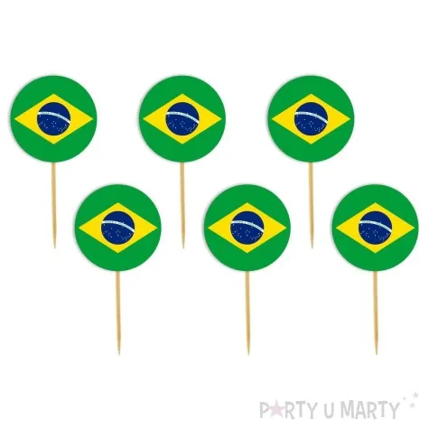 pikery panstwa swiata brazylia 6 szt