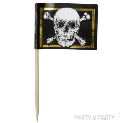 pikery piracka flaga czarny boland 7 cm 24 szt