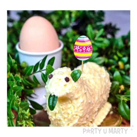 pikery pisanki kolorowe szlaczki mix 6 szt