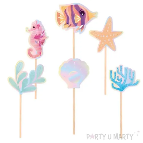 pikery podwodne zwierzeta ocean partypal 6 szt