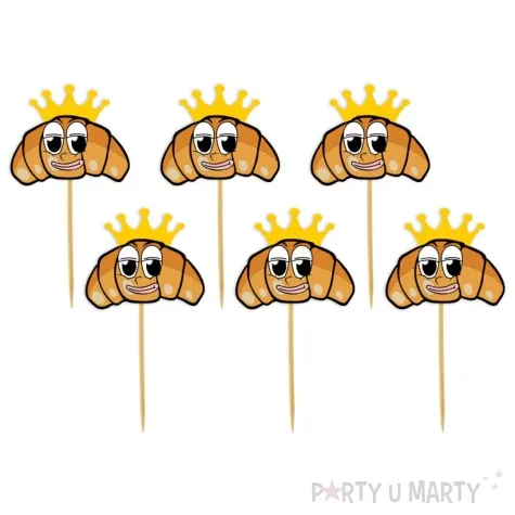 pikery rogale swietomarcinskie z korona 6 szt