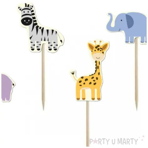 pikery safari zwierzeta congee 6 szt