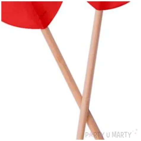 pikery serca czerwone folat 6 5 cm 50 szt