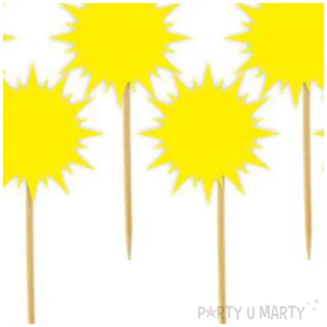 pikery sloneczko zolte 8 cm 6 szt