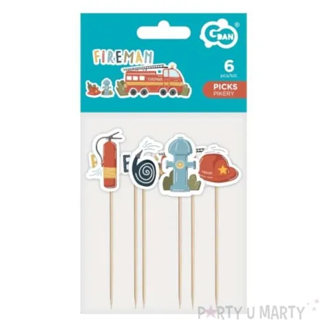 pikery strazak fireman godan 6 szt