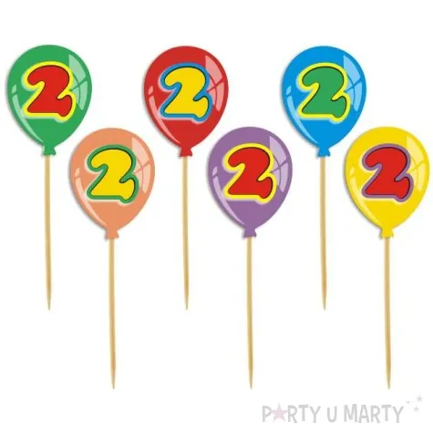 pikery urodziny 2 baloniki 6 szt