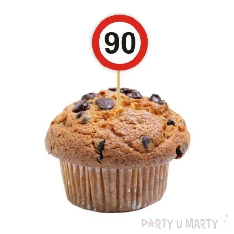 pikery urodziny 90 traffic birthday 6 szt
