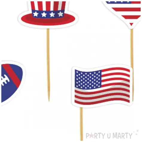 pikery usa amerykanskie symbole 6 szt