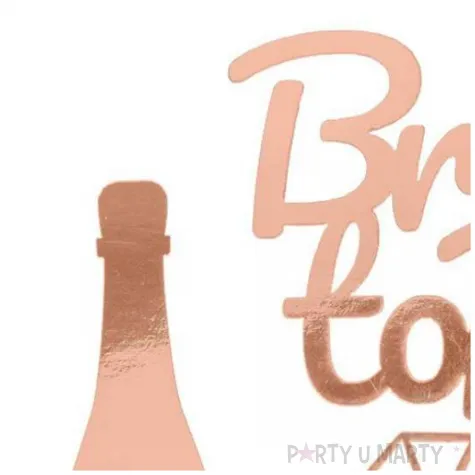 pikery wieczor paniensk bride to be rose gold partycollection 11 5 cm 4 szt